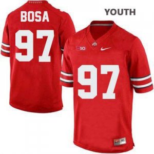 Youth NCAA Ohio State Buckeyes Joey Bosa #97 College Stitched Authentic Nike Red Football Jersey IT20F68TK